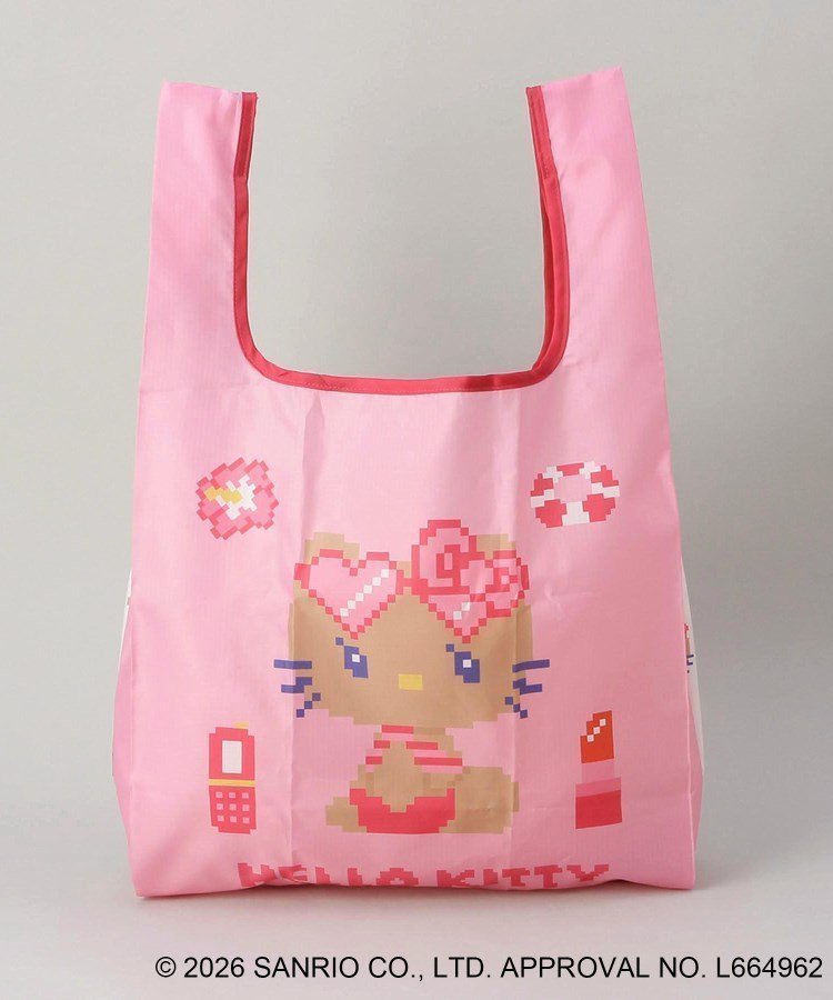 【トゥーワントゥーキッチンストア/212 KITCHEN STORE】の日焼けハローキティ DOTエコバッグ M インテリア・キッズ・メンズ・レディースファッション・服の通販 founy(ファニー) 　ファッション　Fashion　レディースファッション　Fashion for Women　コンパクト　Compact, Small Size　スマート　Smart, Elegant　ポケット　Pocket, Pocket Detail　夏　Summer　その他|ID: prp329100004926335 ipo3291000000036964773