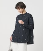 【ユナイテッドアローズ/UNITED ARROWS】のエンブロイダリーフラワー バンドカラー シャツ 人気、トレンドファッション・服の通販 founy(ファニー) ファッション Fashion レディースファッション Fashion for Women トップス・カットソー Cut & Sew Tops シャツ・ブラウス・オフィスカジュアル Elegant Blouses & Button-Ups ジャケット Jacket, Outerwear タンブラー Tumbler, Travel Mug thumbnail NAVY|ID: prp329100004926370 ipo3291000000036964954