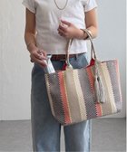 【エルビーシー/LBC】のタッセル付きカラーモザイクトートバッグ オレンジ|ID: prp329100004927737 ipo3291000000036976591