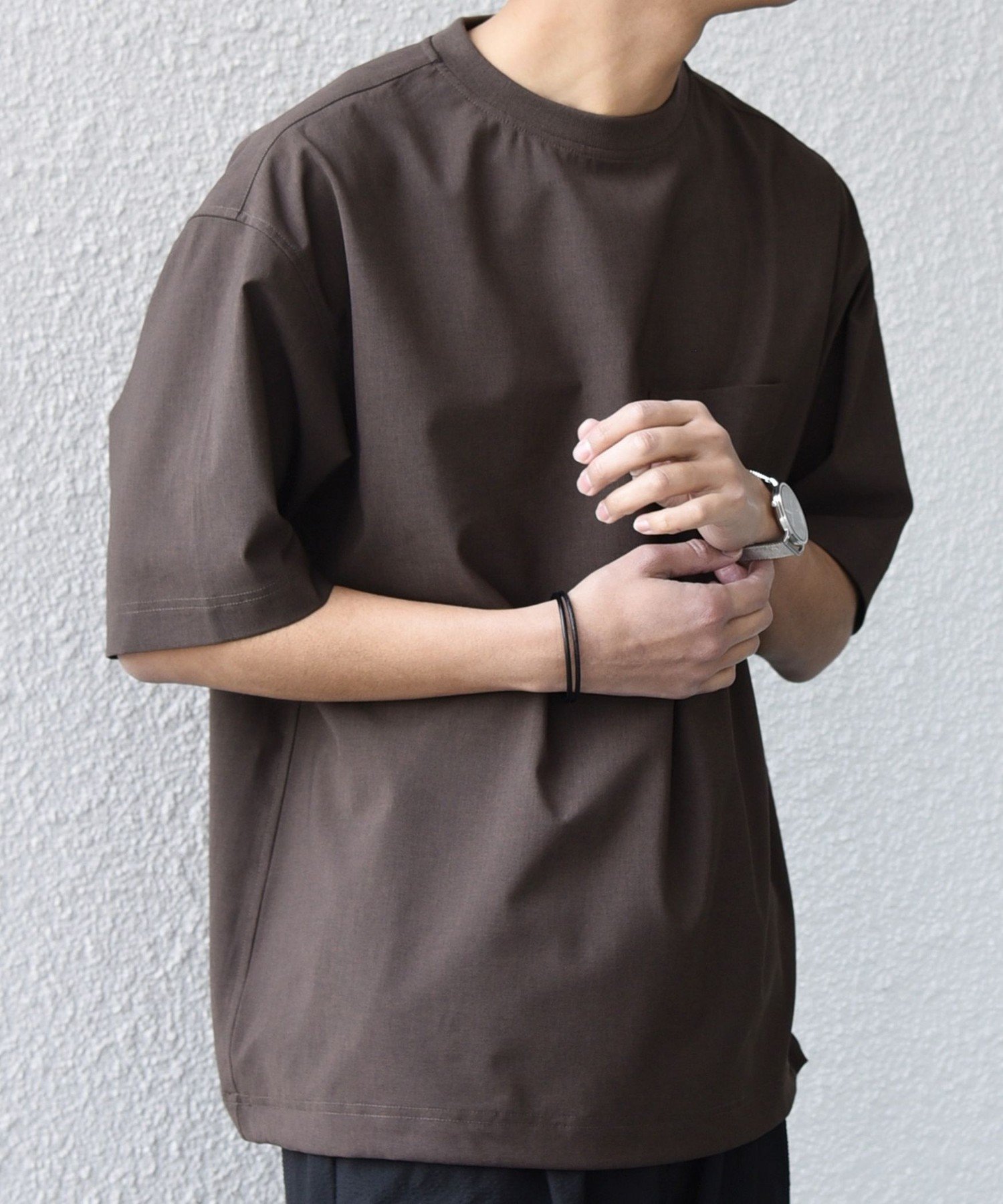 【シップス/SHIPS / MEN】のSHIPS any 吸水速乾 Rapidry クルーネック スピンドル ポケット Tシャツ(セットアップ対応) インテリア・キッズ・メンズ・レディースファッション・服の通販 founy(ファニー) 　ファッション　Fashion　メンズファッション　Fashion for Men　セットアップ　Matching Sets　アウトドア　Outdoor Clothing　吸水　Absorbent, Quick-Dry　軽量　Lightweight, Ultra Light　スピンドル　Spindle, Drawcord　スポーツ　Sports, Activewear　セットアップ　Set-Up, Coordinated Outfit　ポケット　Pocket, Pocket Detail　半袖　Short Sleeve, Half Sleeve　おすすめ　Recommended / Our Picks　夏　Summer　2026年　2026　ブラウン|ID: prp329100004927768 ipo3291000000036976908