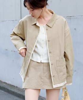 【パルグループ/PAL GROUP】の【Kastane】レイヤードミドルシャツジャケット 人気、トレンドファッション・服の通販 founy(ファニー) ファッション Fashion レディースファッション Fashion for Women アウター Coat / Outerwear Collection レディースジャケット・軽アウター Jackets シンプル Simple, Minimal ジャケット Jacket, Outerwear ストライプ Stripe, Striped Pattern ミドル Middle Length, Mid Height レース Lace, Lace Fabric 春 Spring |ID:prp329100004927920