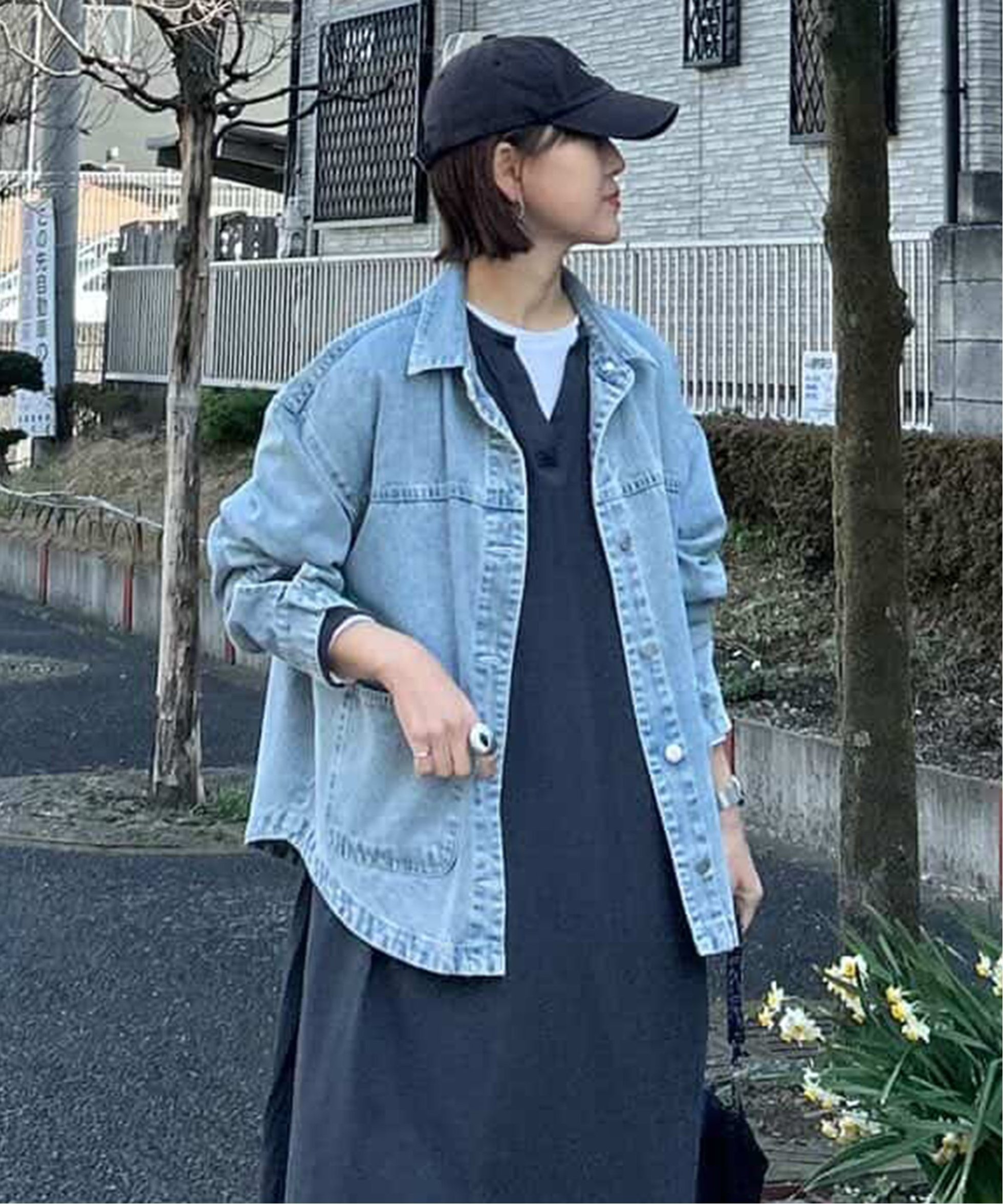 【ノッチ/notch】の【sweet web掲載】デニムシャツジャケット 人気、トレンドファッション・服の通販 founy(ファニー) 　雑誌掲載アイテム　Magazine Picks & Fashion Features　ファッション雑誌　Fashion Magazines　スウィート　Sweet　ファッション　Fashion　レディースファッション　Fashion for Women　アウター　Coat / Outerwear Collection　レディースジャケット・軽アウター　Jackets　インナー　Innerwear　キャミソール　Camisole, Spaghetti Strap Top　ジャケット　Jacket, Outerwear　雑誌　Magazine, Fashion Magazine　デニム　Denim, Jeans Material　ラウンド　Round, Round Neck　ロング　Long, Long-Length　 other-1|ID: prp329100004927926 ipo3291000000036978266