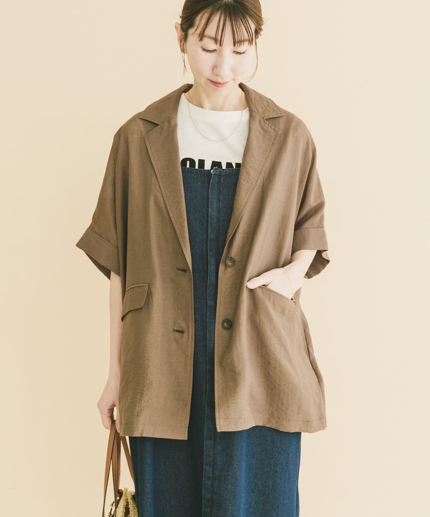 【アイテムズアーバンリサーチ/ITEMS URBAN RESEARCH】のシアードルマンジャケット インテリア・キッズ・メンズ・レディースファッション・服の通販 founy(ファニー) 　ファッション　Fashion　レディースファッション　Fashion for Women　アウター　Coat / Outerwear Collection　レディースジャケット・軽アウター　Jackets　2026年　2026　シアー　Sheer, See-Through　バランス　Balance, Style Balance　夏　Summer　S/S・春夏　SS, Spring/Summer, Warm Season　ブラウン|ID: prp329100004927951 ipo3291000000036978520