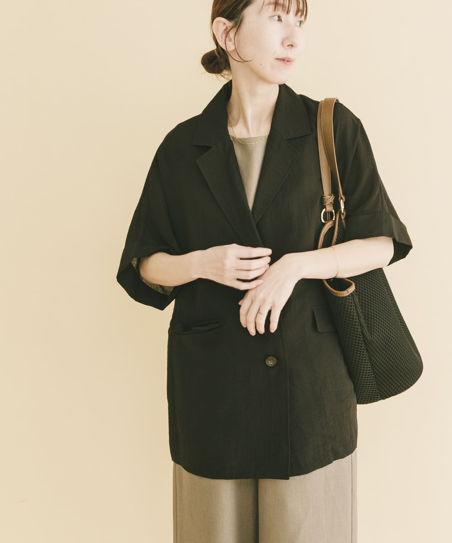 【アイテムズアーバンリサーチ/ITEMS URBAN RESEARCH】のシアードルマンジャケット インテリア・キッズ・メンズ・レディースファッション・服の通販 founy(ファニー) 　ファッション　Fashion　レディースファッション　Fashion for Women　アウター　Coat / Outerwear Collection　レディースジャケット・軽アウター　Jackets　2026年　2026　シアー　Sheer, See-Through　バランス　Balance, Style Balance　夏　Summer　S/S・春夏　SS, Spring/Summer, Warm Season　ブラック|ID: prp329100004927951 ipo3291000000036978524