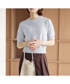 【ビューティ&ユース ユナイテッドアローズ/BEAUTY&YOUTH / UNITED ARROWS】のコイルニット ショートスリーブ プルオーバー ウォッシャブル LT.BLUE|ID: prp329100004927997 ipo3291000000037337491