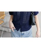 【ディスコート/Discoat】の【WEB限定】透かし編み衿付きニット 人気、トレンドファッション・服の通販 founy(ファニー) ファッション Fashion レディースファッション Fashion for Women トップス・カットソー Cut & Sew Tops ニット Knit Tops & Sweaters おすすめ Recommended / Our Picks キャミソール Camisole, Spaghetti Strap Top コンパクト Compact, Small Size サマー Summer, Summer Style サロペット Overalls, Salopette タンク Tank Top, Sleeveless Top デニム Denim, Jeans Material バランス Balance, Style Balance フェミニン Feminine, Girly フレア Flare, Flared エレガント 上品 Elegant 透かし Cut-Out, Lacework thumbnail ネイビー|ID: prp329100004928043 ipo3291000000036979419