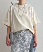 【エルビーシー/LBC】のミニ裏毛切り替え刺繍5分袖プルオーバー 人気、トレンドファッション・服の通販 founy(ファニー) ファッション Fashion レディースファッション Fashion for Women トップス・カットソー Cut & Sew Tops カジュアルプルオーバー・ニットトップス Pullovers & Knit Tops / Casual Pullovers スリーブ Sleeve, Long Sleeve / Short Sleeve リラックス Relax, Relaxed Fit thumbnail ホワイト|ID: prp329100004928048 ipo3291000000036979454