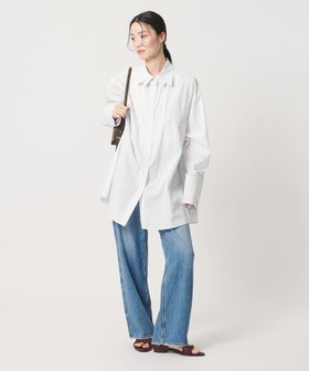 【ビューティ&ユース ユナイテッドアローズ/BEAUTY&YOUTH / UNITED ARROWS】 provoke ストライプ レイヤード ビッグシャツ人気、トレンドファッション・服の通販 founy(ファニー) ファッション Fashion レディースファッション Fashion for Women トップス・カットソー Cut & Sew Tops シャツ・ブラウス・オフィスカジュアル Elegant Blouses & Button-Ups カフス Cuff Design スウェット / スエット Sweatshirt, Sweatwear ストライプ Stripe, Striped Pattern ダブル Double, Double-Breasted ビッグ Big, Oversized ベスト Vest, Waistcoat 羽織 Haori, Light Jacket |ID:prp329100004928071