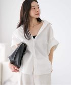 【プラージュ/Plage】の《追加》Roll Up Cuffs シャツ 人気、トレンドファッション・服の通販 founy(ファニー) ファッション Fashion レディースファッション Fashion for Women トップス・カットソー Cut & Sew Tops シャツ・ブラウス・オフィスカジュアル Elegant Blouses & Button-Ups ストライプ Stripe, Striped Pattern デニム Denim, Jeans Material リラックス Relax, Relaxed Fit レギュラー Regular, Standard Fit ワッシャー Washer, Crinkled Finish 夏 Summer 無地 Plain, Solid Color thumbnail ホワイト|ID: prp329100004928075 ipo3291000000036979665