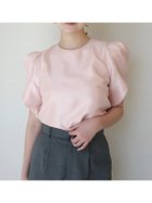 【アニュアンス/anuans】のペタルフォルムスリーブブラウス 人気、トレンドファッション・服の通販 founy(ファニー) ファッション Fashion レディースファッション Fashion for Women トップス・カットソー Cut & Sew Tops シャツ・ブラウス・オフィスカジュアル Elegant Blouses & Button-Ups おすすめ Recommended / Our Picks サテン Satin, Glossy Fabric シャンタン Shantung, Silk-Like Fabric シンプル Simple, Minimal バランス Balance, Style Balance フォルム Silhouette, Form エレガント 上品 Elegant thumbnail PINK|ID: prp329100004928080 ipo3291000000036979705