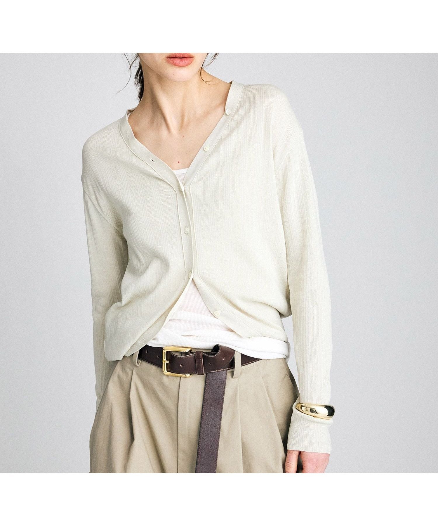 【ブリル/BRILL】のランダムリブカーディガン 人気、トレンドファッション・服の通販 founy(ファニー) 　ファッション　Fashion　レディースファッション　Fashion for Women　トップス・カットソー　Cut & Sew Tops　カーディガン・羽織り　Layered Style Cardigans　カーディガン　Cardigan, Knitwear　ストレッチ　Stretch, Stretchy Fabric　ベーシック　Basic, Essential　ランダム　Random, Irregular　エレガント 上品　Elegant　 other-1|ID: prp329100004928090 ipo3291000000036979751