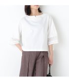 【ヒューマンウーマン/HUMAN WOMAN】の袖レース強撚糸TOPS 人気、トレンドファッション・服の通販 founy(ファニー) ファッション Fashion レディースファッション Fashion for Women トップス・カットソー Cut & Sew Tops おすすめ Recommended / Our Picks かぎ針 Crochet スタンダード Standard, Basic レース Lace, Lace Fabric 羽織 Haori, Light Jacket thumbnail ホワイト|ID: prp329100004928126 ipo3291000000036980128