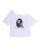 【ア ベイシング エイプ/A BATHING APE】のMULTI LOGO CUTOUT OVERSIZED TEE 人気、トレンドファッション・服の通販 founy(ファニー) ファッション Fashion レディースファッション Fashion for Women ショート Short, Short Length ストーン Stone, Gem-Like スリーブ Sleeve, Long Sleeve / Short Sleeve フロント Front, Front Design プリント Print, Printed Pattern thumbnail WHITE|ID: prp329100004928142 ipo3291000000036980263