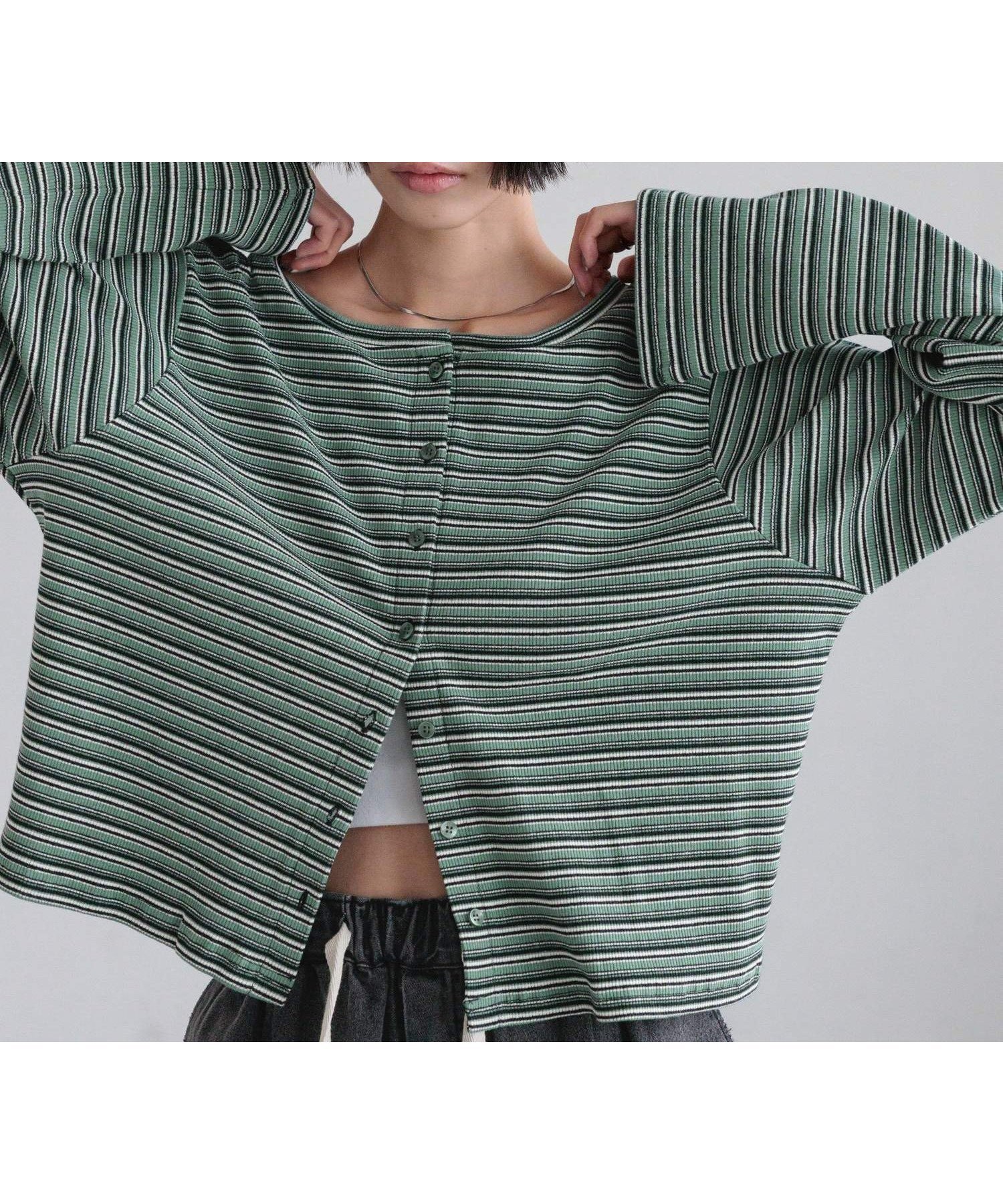 【ローリーズファーム/LOWRYS FARM】のマルチWAYカットカーディガンLS 人気、トレンドファッション・服の通販 founy(ファニー) 　ファッション　Fashion　レディースファッション　Fashion for Women　トップス・カットソー　Cut & Sew Tops　カーディガン・羽織り　Layered Style Cardigans　カーディガン　Cardigan, Knitwear　ビスチェ　Bustier, Corset Top　ラップ　Wrap, Wrap Design　夏　Summer　 other-1|ID: prp329100004928148 ipo3291000000036980344