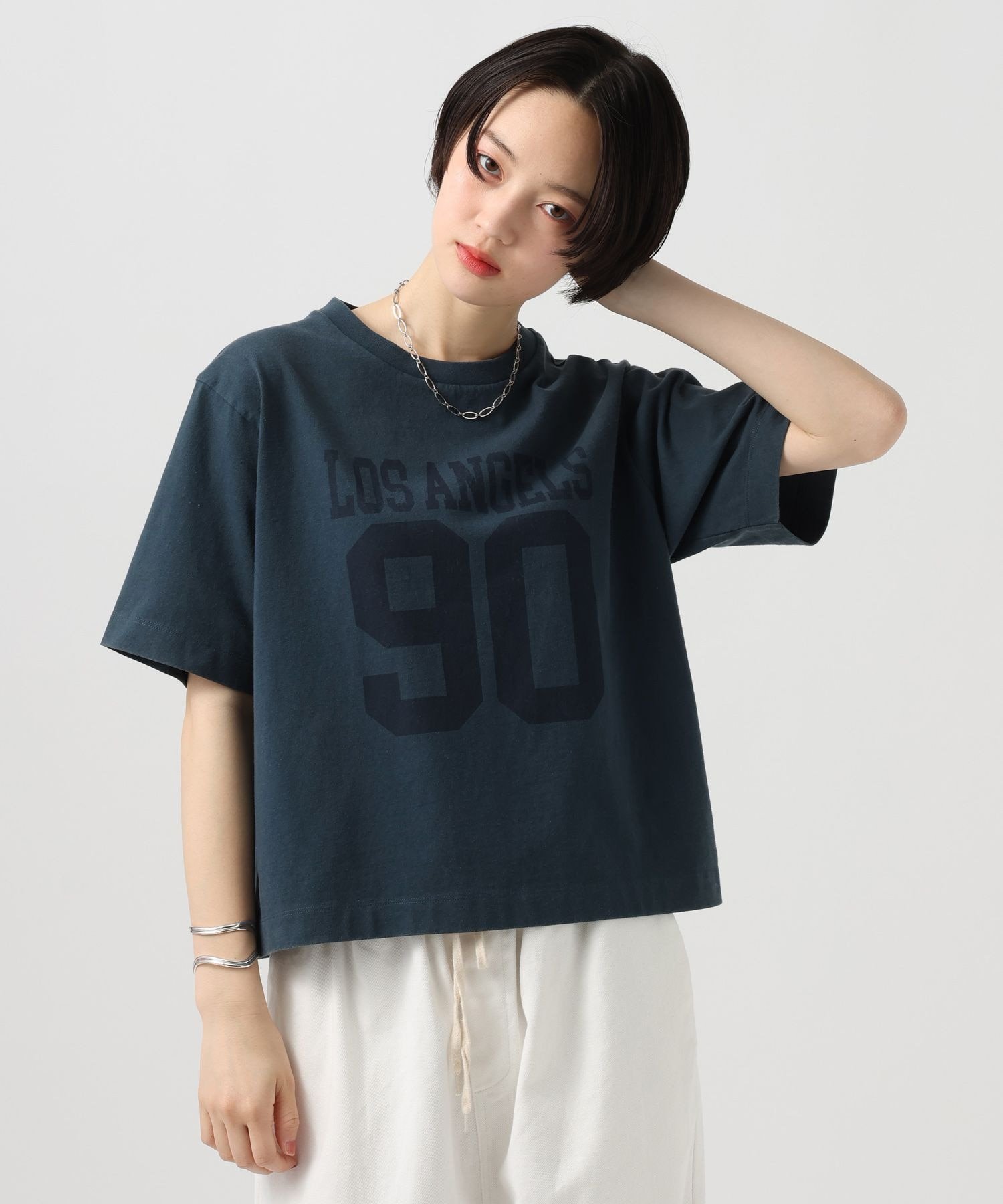 【ベイフロー/BAYFLOW】の【Champion(チャンピオン)】別注フロントロゴTシャツ インテリア・キッズ・メンズ・レディースファッション・服の通販 founy(ファニー) 　ファッション　Fashion　レディースファッション　Fashion for Women　トップス・カットソー　Cut & Sew Tops　シャツ・ブラウス・オフィスカジュアル　Elegant Blouses & Button-Ups　ロングTシャツ・Tシャツ　Longline T-Shirts & Tees　ヴィンテージ　Vintage Style　キャンバス　Canvas, Canvas Fabric　ショート　Short, Short Length　スリーブ　Sleeve, Long Sleeve / Short Sleeve　ニューヨーク　New York, NYC Style　フィット　Fit, Slim Fit　フロント　Front, Front Design　ブリーチ　Bleach, Washed Finish　プリント　Print, Printed Pattern　別注　Limited Edition, Custom Order　ユーズド　Used, Vintage-Look　リラックス　Relax, Relaxed Fit　おすすめ　Recommended / Our Picks　ネイビー88|ID: prp329100004928172 ipo3291000000036980566