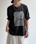 【ドゥドゥ/DouDou】の【WEB限定】ストーンプリントトップス 人気、トレンドファッション・服の通販 founy(ファニー) ファッション Fashion レディースファッション Fashion for Women トップス・カットソー Cut & Sew Tops スマート Smart, Elegant ビジュー Bijou, Jewel-like Accent フロント Front, Front Design プリント Print, Printed Pattern S/S・春夏 SS, Spring/Summer, Warm Season 再入荷 Restock / Back in Stock 夏 Summer 2026年 2026 thumbnail ブラック|ID: prp329100004928178 ipo3291000000036980606