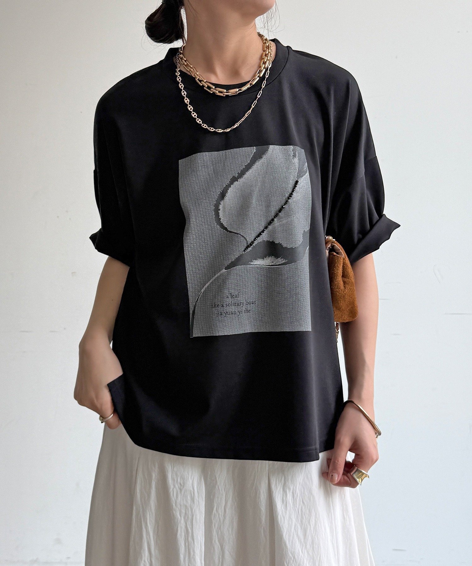 【ドゥドゥ/DouDou】の【WEB限定】ストーンプリントトップス インテリア・キッズ・メンズ・レディースファッション・服の通販 founy(ファニー) 　ファッション　Fashion　レディースファッション　Fashion for Women　トップス・カットソー　Cut & Sew Tops　スマート　Smart, Elegant　ビジュー　Bijou, Jewel-like Accent　フロント　Front, Front Design　プリント　Print, Printed Pattern　S/S・春夏　SS, Spring/Summer, Warm Season　再入荷　Restock / Back in Stock　夏　Summer　2026年　2026　ブラック|ID: prp329100004928178 ipo3291000000036980606