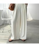 【ドゥドゥ/DouDou】の【累計販売数3万枚突破/20色4サイズ展開!】タックワイドパンツ オフホワイト|ID: prp329100004928195 ipo3291000000037311554
