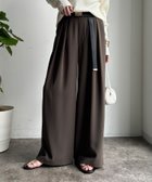 【ドゥドゥ/DouDou】の【累計販売数3万枚突破/20色4サイズ展開!】タックワイドパンツ ブラウンその他1|ID: prp329100004928195 ipo3291000000037311567