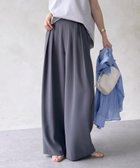 【ドゥドゥ/DouDou】の【累計販売数3万枚突破/20色4サイズ展開!】タックワイドパンツ チャコールグレー|ID: prp329100004928195 ipo3291000000037311572
