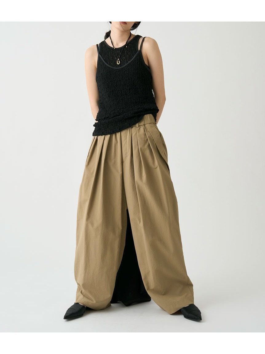 【ミースロエ/MIESROHE】のスポーティー3タックパンツ インテリア・キッズ・メンズ・レディースファッション・服の通販 founy(ファニー) 　雑誌掲載アイテム　Magazine Picks & Fashion Features　ファッション雑誌　Fashion Magazines　ヴェリィ　VERY　ファッション　Fashion　レディースファッション　Fashion for Women　パンツ　Pants & Trousers　6月号　June Issue, Jun. Edition　アウトドア　Outdoor Clothing　スマート　Smart, Elegant　ワイド　Wide, Wide Fit　雑誌　Magazine, Fashion Magazine　BEG[037]|ID: prp329100004928215 ipo3291000000036981042