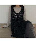 【ヘラム/hellam】のメッシュニットワンピース 人気、トレンドファッション・服の通販 founy(ファニー) ファッション Fashion レディースファッション Fashion for Women ワンピース Dresses ニットワンピース Knit Dresses トレンド Trend, Trending Now thumbnail ブラック|ID: prp329100004928263 ipo3291000000036981482