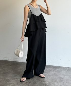 【ドゥドゥ/DouDou】の【WEB限定】 フリルビスチェキャミサロペット 人気、トレンドファッション・服の通販 founy(ファニー) ファッション Fashion レディースファッション Fashion for Women トップス・カットソー Cut & Sew Tops キャミソール&ノースリーブ Camisoles & Sleeveless Tops ビスチェ Bustiers & Corset Tops / Layered Bustier Style ワンピース Dresses サロペット&オールインワン Dungarees & Jumpsuit Styles イエロー Yellow シンプル Simple, Minimal スマート Smart, Elegant タンク Tank Top, Sleeveless Top フリル Frill, Ruffle S/S・春夏 SS, Spring/Summer, Warm Season 再入荷 Restock / Back in Stock 夏 Summer 2026年 2026 |ID:prp329100004928301