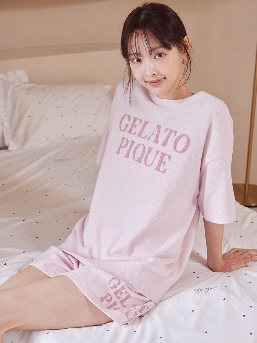 【ジェラート ピケ/gelato pique】のスムーズィーロゴジャガードプルオーバー ショートパンツセット インテリア・キッズ・メンズ・レディースファッション・服の通販 founy(ファニー) 　ファッション　Fashion　レディースファッション　Fashion for Women　パンツ　Pants & Trousers　ショートパンツ・ハーフパンツ　High-Waisted & Relaxed Shorts　ショート　Short, Short Length　スマート　Smart, Elegant　セットアップ　Set-Up, Coordinated Outfit　なめらか　Smooth, Silky Texture　半袖　Short Sleeve, Half Sleeve　おすすめ　Recommended / Our Picks　夏　Summer　ギフト プレゼント　Gift / Present　PNK[066]|ID: prp329100004928438 ipo3291000000036982989
