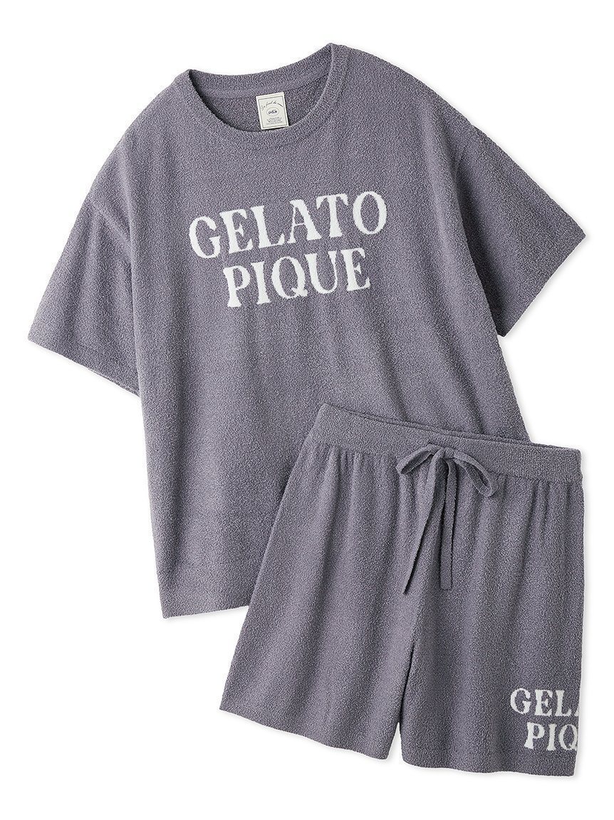 【ジェラート ピケ/gelato pique】のスムーズィーロゴジャガードプルオーバー ショートパンツセット インテリア・キッズ・メンズ・レディースファッション・服の通販 founy(ファニー) 　ファッション　Fashion　レディースファッション　Fashion for Women　パンツ　Pants & Trousers　ショートパンツ・ハーフパンツ　High-Waisted & Relaxed Shorts　ショート　Short, Short Length　スマート　Smart, Elegant　セットアップ　Set-Up, Coordinated Outfit　なめらか　Smooth, Silky Texture　半袖　Short Sleeve, Half Sleeve　おすすめ　Recommended / Our Picks　夏　Summer　ギフト プレゼント　Gift / Present　NVY[089]|ID: prp329100004928438 ipo3291000000036982995