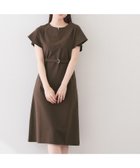 【インデックス/INDEX】の接触冷感 Iラインフレアスリーブワンピース【UVケア/洗濯機OK】《XS~3L/6col》 ブラウン|ID: prp329100004932936 ipo3291000000037327697