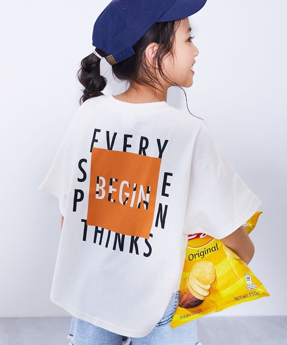 【デビロック/devirock / KIDS】の綿100% デビラボ スーパーBIGシルエット プリント半袖Tシャツ 子供服 キッズ 26SS インテリア・キッズ・メンズ・レディースファッション・服の通販 founy(ファニー) 　ファッション　Fashion　キッズファッション　Fashion for Kids　トレンド　Trend, Trending Now　プリント　Print, Printed Pattern　ベーシック　Basic, Essential　半袖　Short Sleeve, Half Sleeve　おすすめ　Recommended / Our Picks　夏　Summer　2026年　2026　011-BEGIN-オフホワイト|ID: prp329100004932967 ipo3291000000037026237