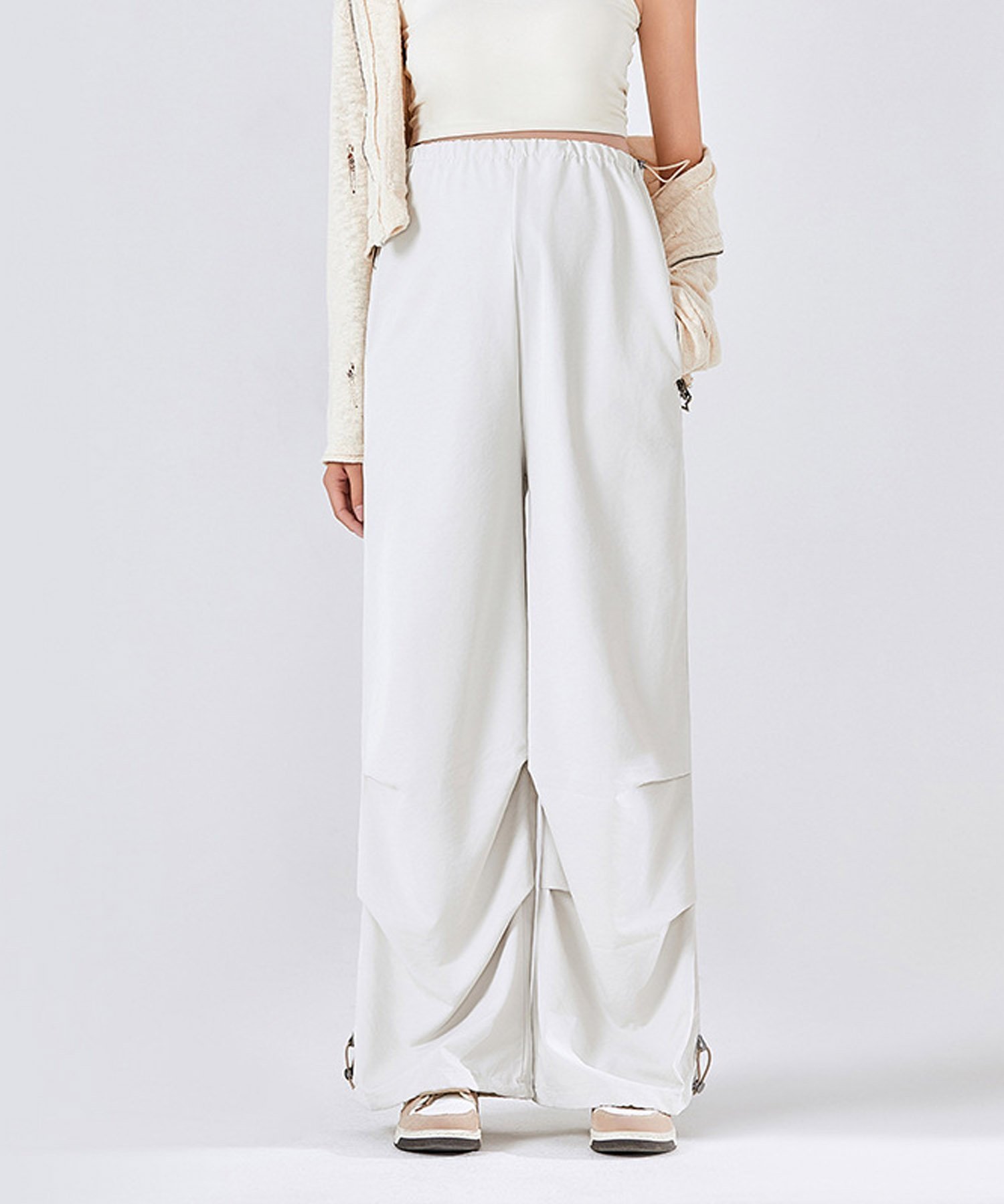 【アイモハ/aimoha / KIDS】のaimoha -select-/ドローストリング付きマタニティカーゴパンツ インテリア・キッズ・メンズ・レディースファッション・服の通販 founy(ファニー) 　ファッション　Fashion　キッズファッション　Fashion for Kids　ボトムス　Bottoms　ドローストリング　Drawstring, Pull Cord　オフホワイト|ID: prp329100004932985 ipo3291000000037026344