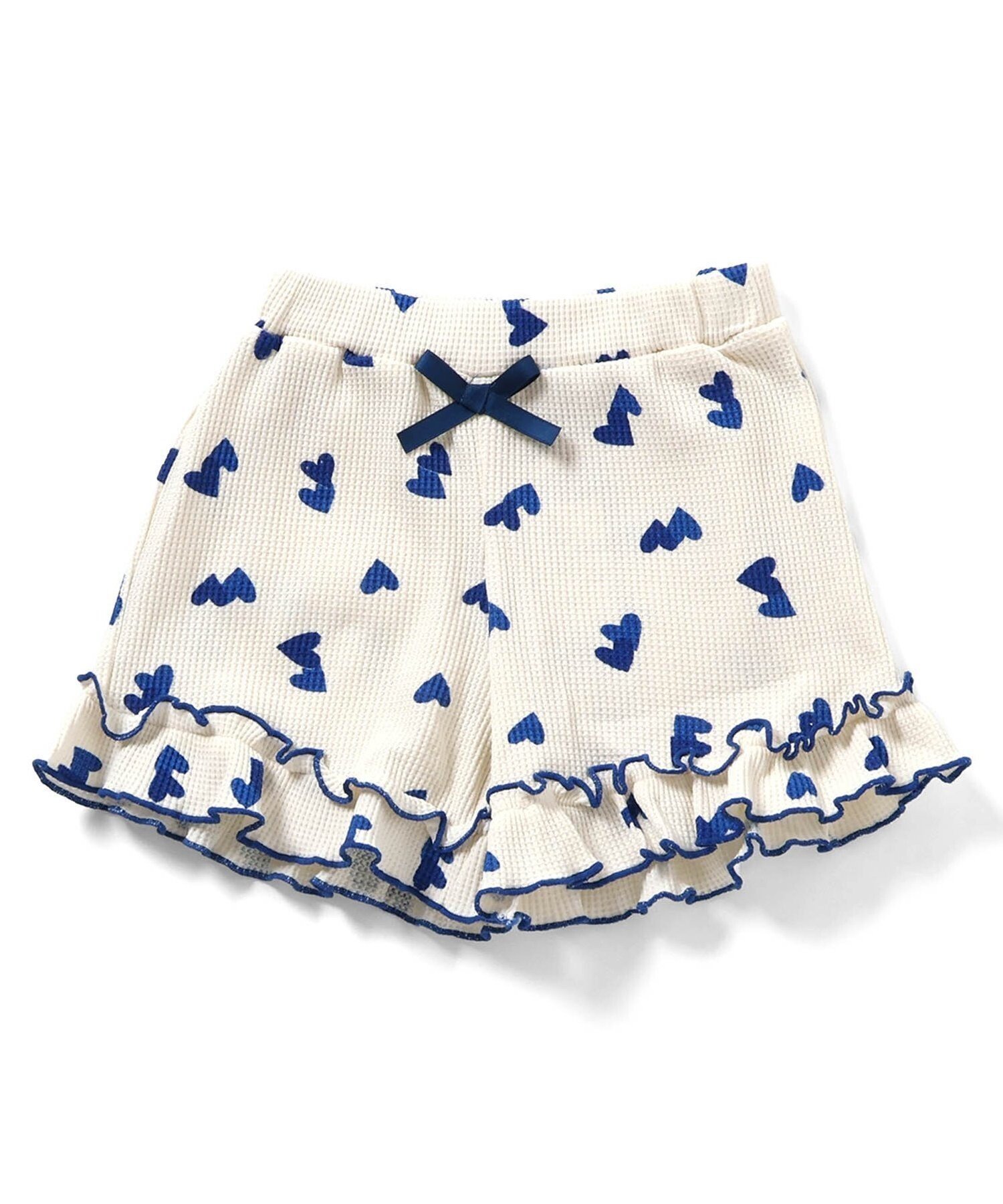 【エフオー オンラインストア/F.O.Online Store / KIDS】のWEB限定 ワッフルショートパンツ ショート丈 インテリア・キッズ・メンズ・レディースファッション・服の通販 founy(ファニー) 　ファッション　Fashion　キッズファッション　Fashion for Kids　ボトムス　Bottoms　ショート　Short, Short Length　ブルー|ID: prp329100004932998 ipo3291000000037026422