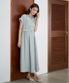 【クロスマルシェ/cross marche / KIDS】の【汗染み防止・UVカット】フレンチスリーブ スキッパ-シャツ マタニティワンピース(マタニティ 授乳服)授乳口付き 授乳楽々 妊婦服 産前・産後対応 ライトグリーン|ID: prp329100004933035 ipo3291000000037306329