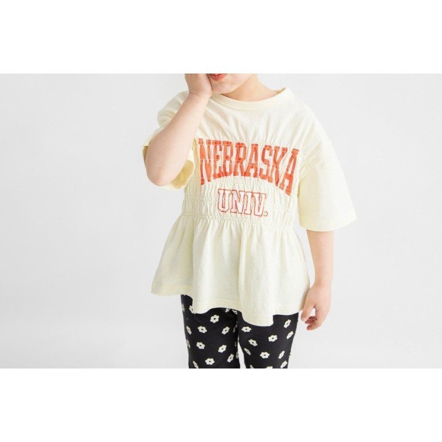 【ブランシェス/branshes / KIDS】の【WEB限定/DRC】シャーリングロゴ半袖Tシャツ インテリア・キッズ・メンズ・レディースファッション・服の通販 founy(ファニー) 　ファッション　Fashion　キッズファッション　Fashion for Kids　おすすめ　Recommended / Our Picks　シャーリング　Shirring, Ruched　半袖　Short Sleeve, Half Sleeve　吸水　Absorbent, Quick-Dry　イエロー|ID: prp329100004933043 ipo3291000000037026739