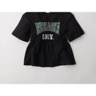 【ブランシェス/branshes / KIDS】の【WEB限定/DRC】シャーリングロゴ半袖Tシャツ 人気、トレンドファッション・服の通販 founy(ファニー) ファッション Fashion キッズファッション Fashion for Kids おすすめ Recommended / Our Picks シャーリング Shirring, Ruched 半袖 Short Sleeve, Half Sleeve 吸水 Absorbent, Quick-Dry thumbnail ブラック|ID: prp329100004933043 ipo3291000000037026740