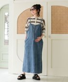 【レプシィム ローリーズファーム/LEPSIM LOWRYS FARM】の【産前・産後対応】マタニティ/デニムフリンジキャミワンピース 人気、トレンドファッション・服の通販 founy(ファニー) ファッション Fashion キッズファッション Fashion for Kids ワンピース Dresses おすすめ Recommended / Our Picks キャミワンピース Cami Dress, Slip Dress ジップ Zip, Zipper タートルネック Turtleneck, High Neck フリンジ Fringe, Tassel フロント Front, Front Design プリント Print, Printed Pattern 夏 Summer thumbnail ブルー85|ID: prp329100004933044 ipo3291000000037026752