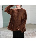 【レプシィム ローリーズファーム/LEPSIM LOWRYS FARM】の【産前・産後対応】マタニティ/ペプラムフレアブラウス 人気、トレンドファッション・服の通販 founy(ファニー) ファッション Fashion キッズファッション Fashion for Kids おすすめ Recommended / Our Picks インド Indian Textile フレア Flare, Flared ペプラム Peplum, Flared Hem ラウンド Round, Round Neck thumbnail ブラウン58|ID: prp329100004933058 ipo3291000000037026861