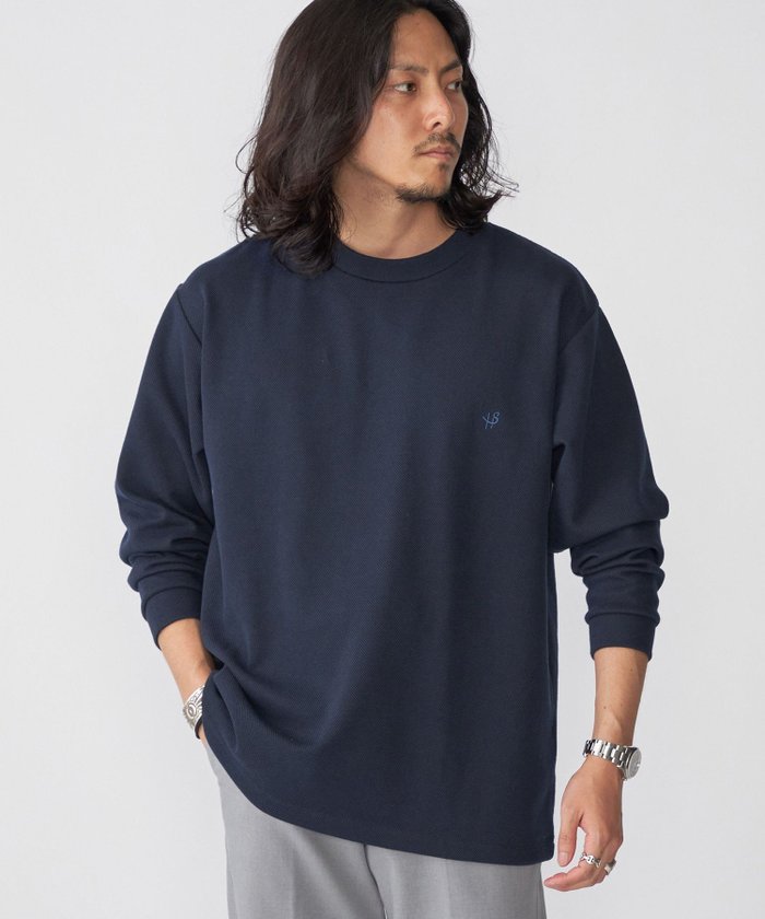 【シップス/SHIPS / MEN】の【WEB限定】SHIPS 抗菌・防臭 ワンポイント ロゴ バーズアイ クルーネック 長袖 Tシャツ インテリア・キッズ・メンズ・レディースファッション・服の通販 founy(ファウニー) https://founy.com/ ファッション Fashion メンズファッション Fashion for Men インナー Innerwear クッション Cushion, Throw Pillow 抗菌 Antibacterial, Bacteria-Resistant シンプル Simple, Minimal スウェット / スエット Sweatshirt, Sweatwear スリーブ Sleeve, Long Sleeve / Short Sleeve 長袖 Long Sleeve, Full Sleeve バランス Balance, Style Balance ロング Long, Long-Length ワンポイント One Point, Statement Accent |ID: prp329100004933074 ipo3291000000037314439