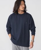 【シップス/SHIPS / MEN】の【WEB限定】SHIPS 抗菌・防臭 ワンポイント ロゴ バーズアイ クルーネック 長袖 Tシャツ ネイビー|ID: prp329100004933074 ipo3291000000037314440