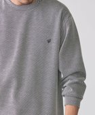 【シップス/SHIPS / MEN】の【WEB限定】SHIPS 抗菌・防臭 ワンポイント ロゴ バーズアイ クルーネック 長袖 Tシャツ ダークグレー|ID: prp329100004933074 ipo3291000000037314443