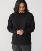 【シップス/SHIPS / MEN】の【WEB限定】SHIPS 抗菌・防臭 ワンポイント ロゴ バーズアイ クルーネック 長袖 Tシャツ ブラック|ID: prp329100004933074 ipo3291000000037314444