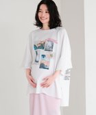 【レプシィム ローリーズファーム/LEPSIM LOWRYS FARM】の【産前・産後対応】マタニティ/アソートプリントミニ裏毛プルオーバー 人気、トレンドファッション・服の通販 founy(ファニー) ファッション Fashion キッズファッション Fashion for Kids トップス・カットソー Cut & Sew Tops おすすめ Recommended / Our Picks スリット Slit, Slit Detail チュニック Tunic, Long Top プリーツ Pleats, Pleated thumbnail オフホワイト×フォト05|ID: prp329100004933114 ipo3291000000037027228