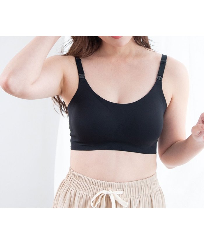 【フローリスト/florist / KIDS】の【授乳ブラ】ストラップオープンシームレスハーフトップブラ インテリア・キッズ・メンズ・レディースファッション・服の通販 founy(ファウニー) https://founy.com/ ファッション Fashion キッズファッション Fashion for Kids アンダー Underwear Essentials シンプル Simple, Minimal ブラジャー Bra, Lingerie 無地 Plain, Solid Color ラップ Wrap, Wrap Design |ID: prp329100004933122 ipo3291000000037294483