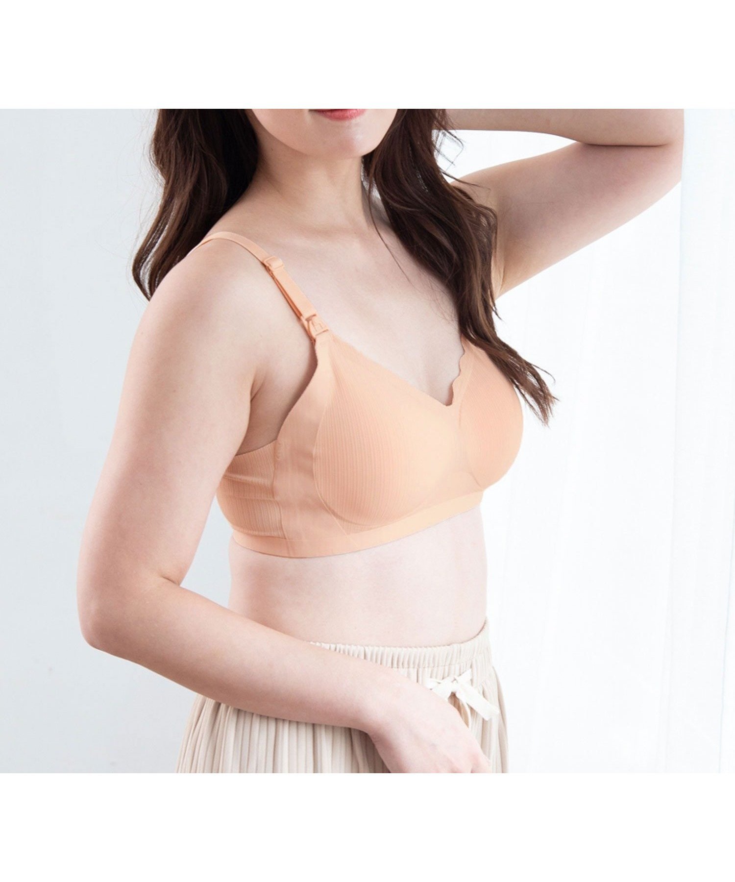 【その他のブランド/Other】の【授乳ブラ】ストラップオープンシームレスブラ インテリア・キッズ・メンズ・レディースファッション・服の通販 founy(ファニー) 　ファッション　Fashion　キッズファッション　Fashion for Kids　シンプル　Simple, Minimal　ブラジャー　Bra, Lingerie　無地　Plain, Solid Color　ラップ　Wrap, Wrap Design　ナチュラル|ID: prp329100004933134 ipo3291000000037027335