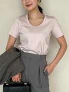 【アニュアンス/anuans】のシルクタッチコットンUネックT 人気、トレンドファッション・服の通販 founy(ファニー) ファッション Fashion レディースファッション Fashion for Women シルク Silk, 100% Silk シルケット Silket, Silky Cotton 定番 Standard, Basic Item プレート Plate, Dish ベーシック Basic, Essential 2024年 2024 2024春夏・S/S Spring/Summer 2024 SS24 エレガント 上品 Elegant thumbnail PINK|ID: prp329100004933151 ipo3291000000037027449