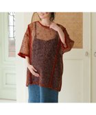 【レプシィム ローリーズファーム/LEPSIM LOWRYS FARM】の【産前・産後対応】マタニティ/2WAYネップメッシュプルオーバー 人気、トレンドファッション・服の通販 founy(ファニー) ファッション Fashion キッズファッション Fashion for Kids トップス・カットソー Cut & Sew Tops おすすめ Recommended / Our Picks チュニック Tunic, Long Top デニム Denim, Jeans Material フレア Flare, Flared メッシュ Mesh, Net Fabric thumbnail レッドブラウン58|ID: prp329100004933186 ipo3291000000037027670