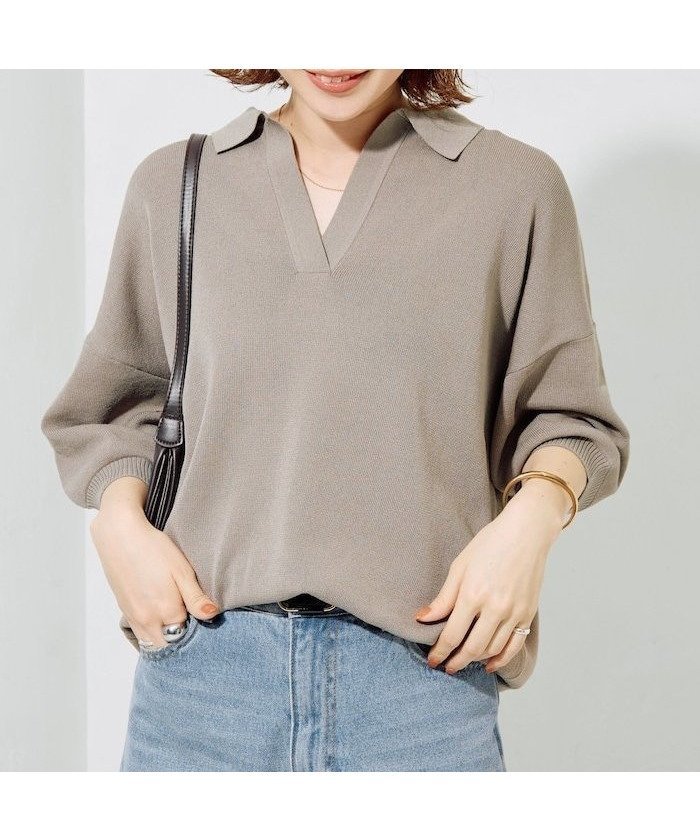 【フリークスストア/FREAK'S STORE】の半袖ポロ襟スキッパーサマーニット【限定展開】 インテリア・キッズ・メンズ・レディースファッション・服の通販 founy(ファニー) 　ファッション　Fashion　レディースファッション　Fashion for Women　トップス・カットソー　Cut & Sew Tops　ニット　Knit Tops & Sweaters　2026年　2026　イエロー　Yellow　サマー　Summer, Summer Style　シンプル　Simple, Minimal　スキッパー　Skipper, Open Collar　ポロシャツ　Polo Shirt, Collared Tee　半袖　Short Sleeve, Half Sleeve　夏　Summer　S/S・春夏　SS, Spring/Summer, Warm Season　ベージュ|ID: prp329100004933204 ipo3291000000037027818