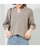 【フリークスストア/FREAK'S STORE】の半袖ポロ襟スキッパーサマーニット【限定展開】 ベージュ|ID: prp329100004933204 ipo3291000000037297346