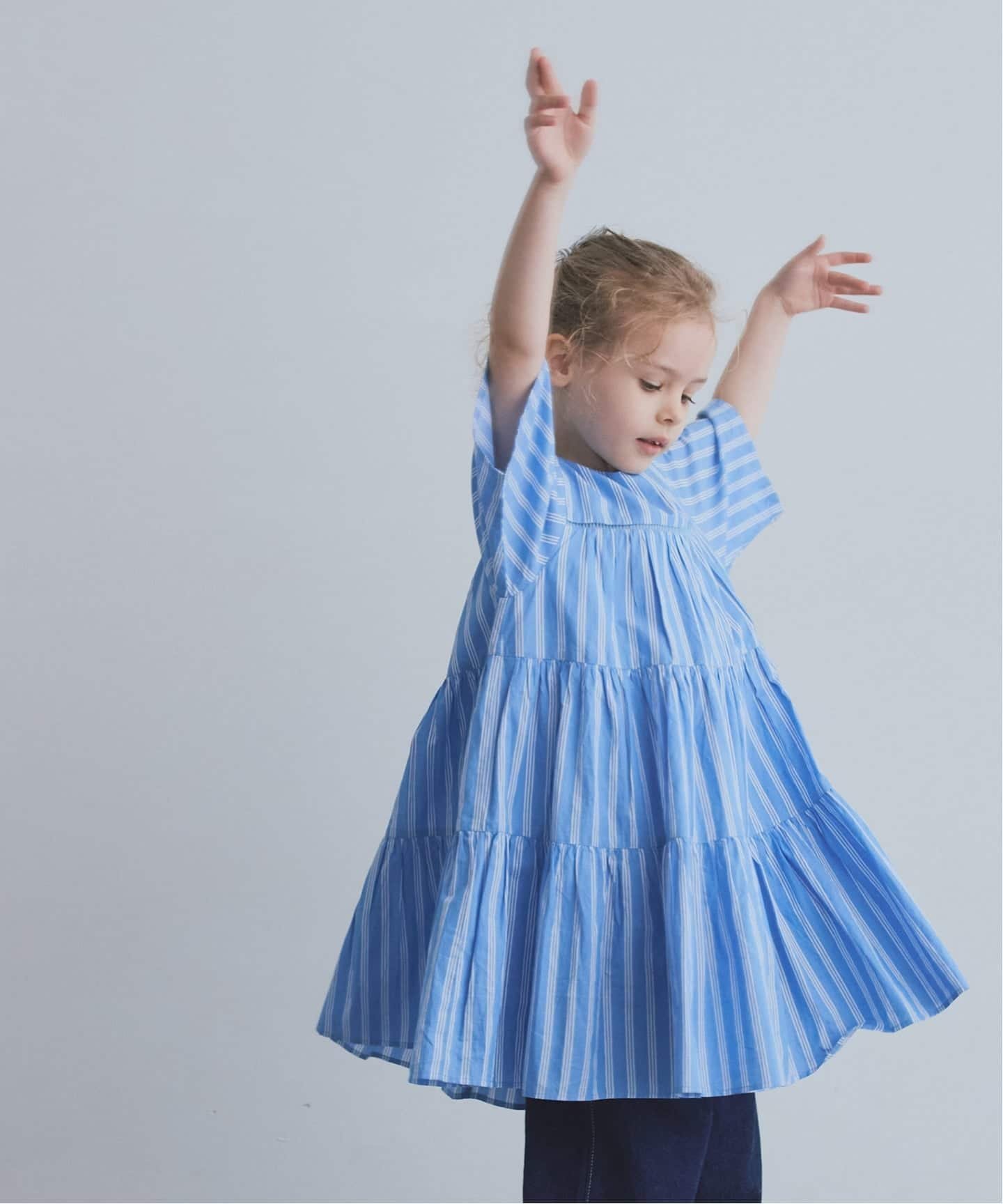 【イエナアンファン/IENA ENFANT / KIDS】の【ne Quittez pas/ヌキテパ】別注Tiered Dress (KIDSサイズ) 人気、トレンドファッション・服の通販 founy(ファニー) 　ファッション　Fashion　キッズファッション　Fashion for Kids　ワンピース　Dresses　インド　Indian Textile　オリエンタル　Oriental Pattern　スマート　Smart, Elegant　ドレス　Dress, One-Piece　定番　Standard, Basic Item　バランス　Balance, Style Balance　フェミニン　Feminine, Girly　プリント　Print, Printed Pattern　別注　Limited Edition, Custom Order　 other-1|ID: prp329100004933206 ipo3291000000037027822